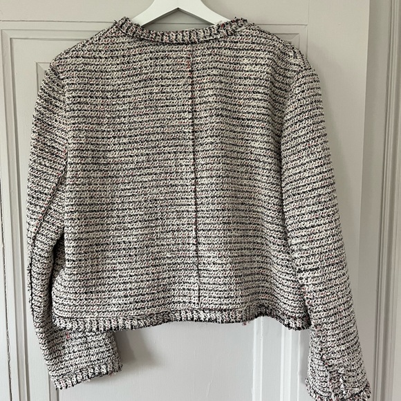 Theory NWT Tweed Cropped Jacket SZ12 - Picture 7 of 7